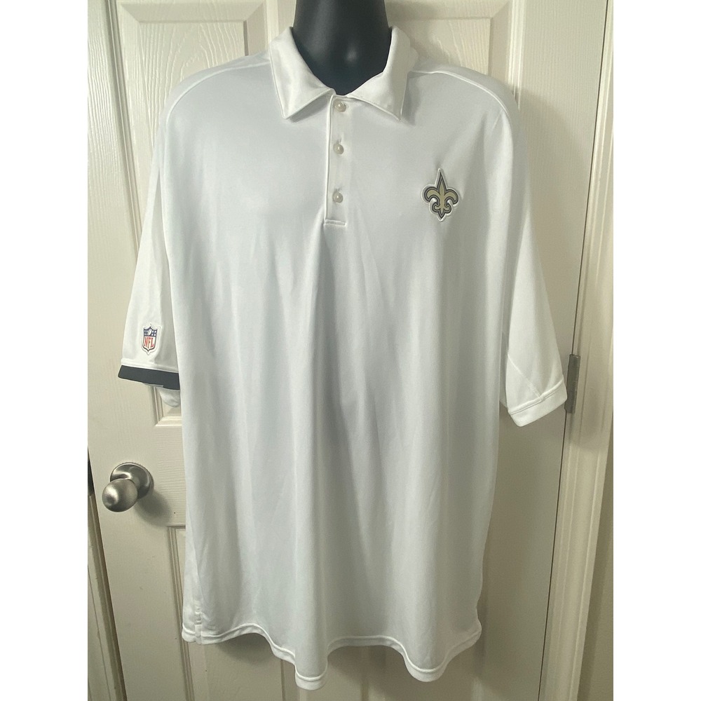 Nike NFL Saints Men's 3XL‎ Dri-FIT Polo Shirt Athletic Fit Performance